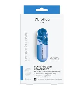 L'Biotica Płatki kolagenowe pod oczy, redukcja cieni i obrzęków, 3x2szt.