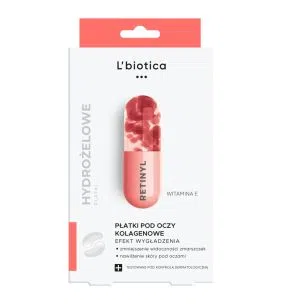 L'Biotica Płatki kolagenowe pod oczy, wygładzenie zmarszczek, 3x2szt.