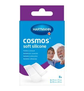 Cosmos Soft Silicone, plastry opatrunkowe z silikonem, 8 szt.