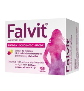 Falvit, tabletki drażowane, 30 szt.