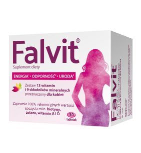 Falvit, tabletki drażowane, 30 szt.