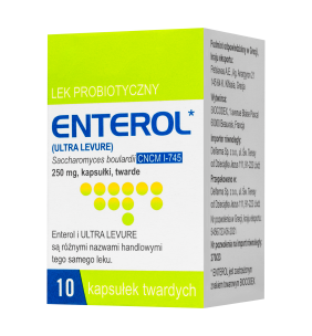 Enterol, 250 mg, kaps.twarde,(i.rów),Delf,Grecja, 10 szt
