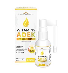 Witaminy ADEK w oleju MCT, spray, 30 ml,butel.z aplikatorem