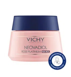 Vichy Neovadiol Rose Platinum, wzmacniający, regenerujący krem na noc, 50 ml