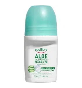 Equilibra, Aloesowy dezodorant w kulce z kwasem hialuronowym, 50 ml