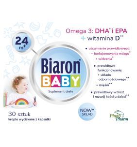 Biaron Baby 24 m+, krople wyciskane z kapsułki (twist-off), 30 szt.