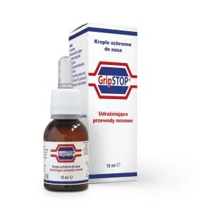 Grip Stop, krople do nosa,ochronne, 15 ml