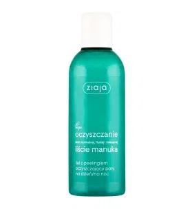 Ziaja Liście Manuka-Oczyszczanie, żel z peelingiem oczyszczający pory, na dzień i na noc, 200 ml