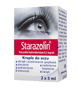 Starazolin, 0,5 mg/ml, krople do oczu, 2 x 5 ml