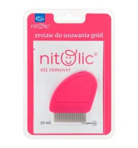 Pipi Nitolic, zestaw do usuwania gnid (20 ml saszetka+grzebień)