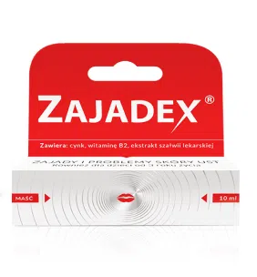 Zajadex, maść na zajady i problemy skóry ust, 10 ml