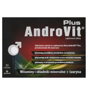 Androvit Plus, kapsułki żelatynowe miękkie, 30 szt.