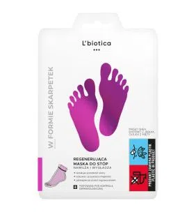 L'Biotica Maska Do Stóp, regenerująca, 32 ml (nasączone skarpety)