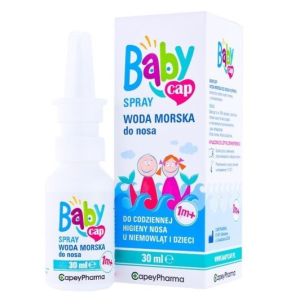 BabyCap, woda morska do nosa, spray, 30 ml