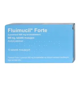 Fluimucil Forte, 600 mg, tabl.musuj.,(i.row),Delf,Belg,10szt
