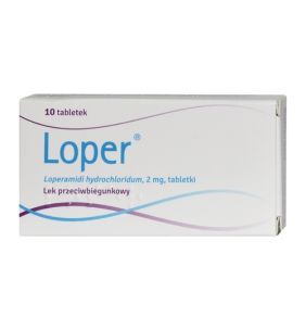 Loper, 2 mg, tabletki, opakowanie po 10 tabletek.