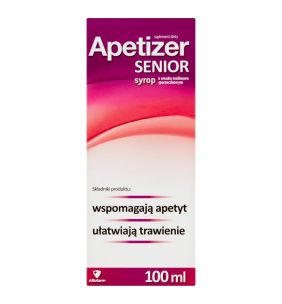 Apetizer Senior, syrop, smak malinowo-porzeczkowy, 100 ml