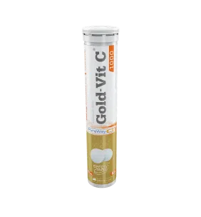 Olimp Gold-Vit C1000, tabletki musujące, smak pomarańczowy, 20 szt.