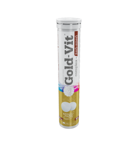 Olimp Gold-Vit Complex + Żeń-szeń, tabletki musujące, smak pomarańczowy, 20 szt.