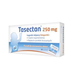Tasectan, 250 mg, proszek, dla dzieci, 20 saszetek