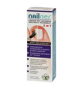 Nailner, lakier, p/grzybicy paznokci, 2w1, 5 ml
