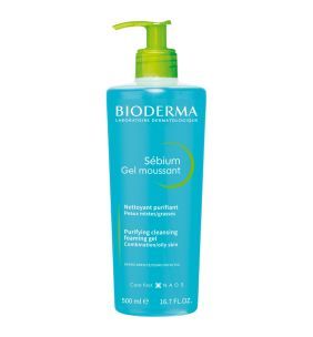 Bioderma Sebium Mouss, żel do mycia twarzy, antybakteryjny, 500 ml