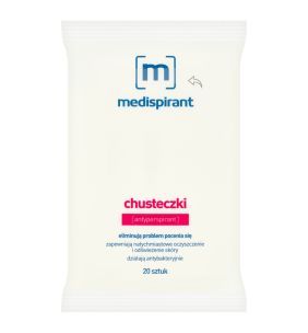 Medispirant, antyperspirant, chusteczki, 20 szt.