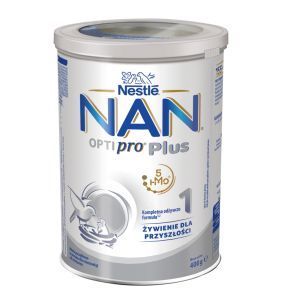 Nestle Nan Optipro Plus 1, 5 HMO, mleko początkowe dla niemowląt od urodzenia, 400 g