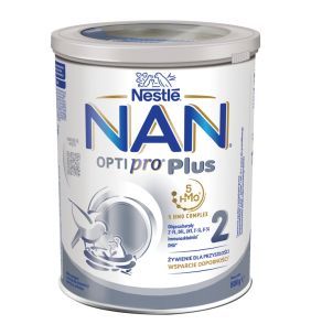 Nestle Nan Optipro Plus 2, 5 HMO, mleko następne dla niemowląt powyżej 6. miesiąca, 800 g