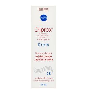Oliprox, krem usuwający objawy łojotokowego zapalenia skóry, 40 ml