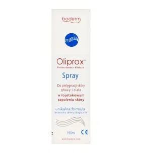 Oliprox, spray do pielęgnacji głowy i ciała w łojotokowym zapalenia skóry, 150 ml