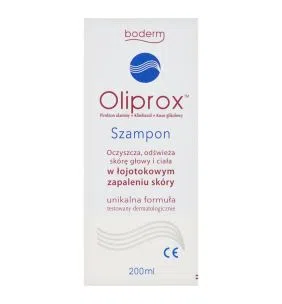Oliprox, szampon oczyszczający w łojotokowym zapaleniu skóry, 200 ml