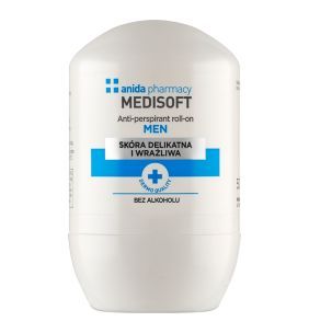 Anida Medi Soft Men, antyperspirant roll-on, do skóry delikatnej i wrażliwej, 50 ml