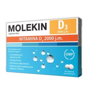 Molekin D3, 2000 j.m., tabletki powlekane, 60 szt.