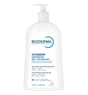 Bioderma Atoderm Intensive, żel oczyszczający i natłuszczający, 1 l