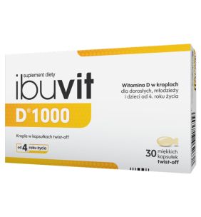 Ibuvit D 1000, kapsułki twist-off, 30 szt.