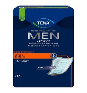TENA Men Super, wkłady anatomiczne, level 3, 20 szt.