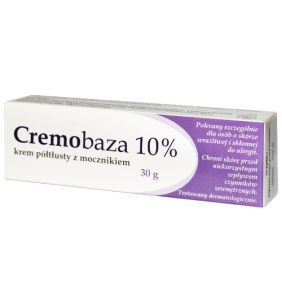 Cremobaza 10%, krem półtłusty z mocznikiem, 30 g
