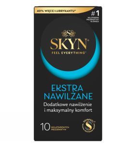Skyn Ekstra Nawilżane, nielateksowe prezerwatywy, 10 szt.