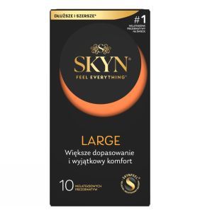 Skyn Large, nielateksowe prezerwatywy, 10 szt.