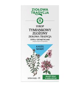 Ziołowa Tradycja Syrop tymiankowy złożony, (0,945 g + 0,63 mg)/5 ml, syrop, 125g