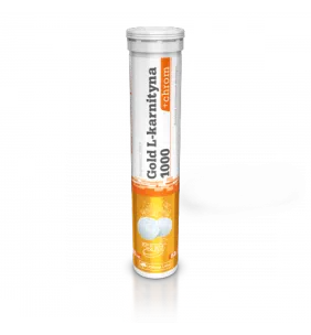 Olimp Gold L-Karnityna + chrom, tabletki musujące, smak pomarańczowy, 20 szt.