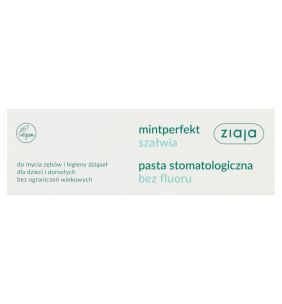 Ziaja Mintperfekt Szałwia, pasta stomatologiczna bez fluoru, 75 ml