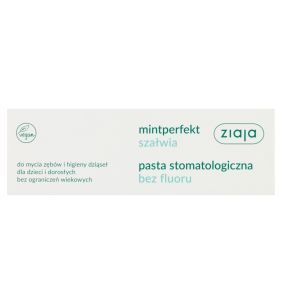 Ziaja Mintperfekt Szałwia, pasta stomatologiczna bez fluoru, 75 ml