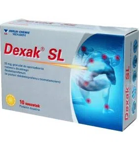 Dexak SL, 25 mg, granulki do sporządzania roztworu doustnego w saszetkach, 10 szt.