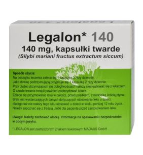 Legalon 140, 140 mg, kapsułki twarde, 20 szt. (import równoległy, Delfarma)