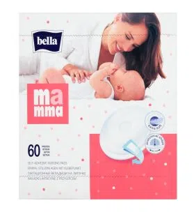 Bella Mamma, wkładki laktacyjne z przylepcem, 60 szt.