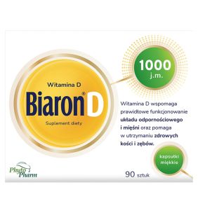 Bioaron Witamina D 1000 j.m., kapsułki miękkie, 90 szt.