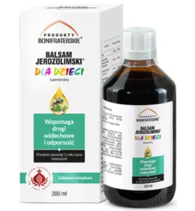 Produkty Bonifraterskie, Balsam Jerozolimski dla dzieci, syrop, 200 ml