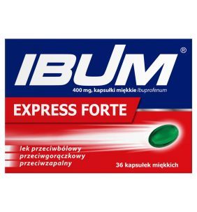 Ibum Express Forte, 400 mg, kapsułki miękkie, 36 szt.